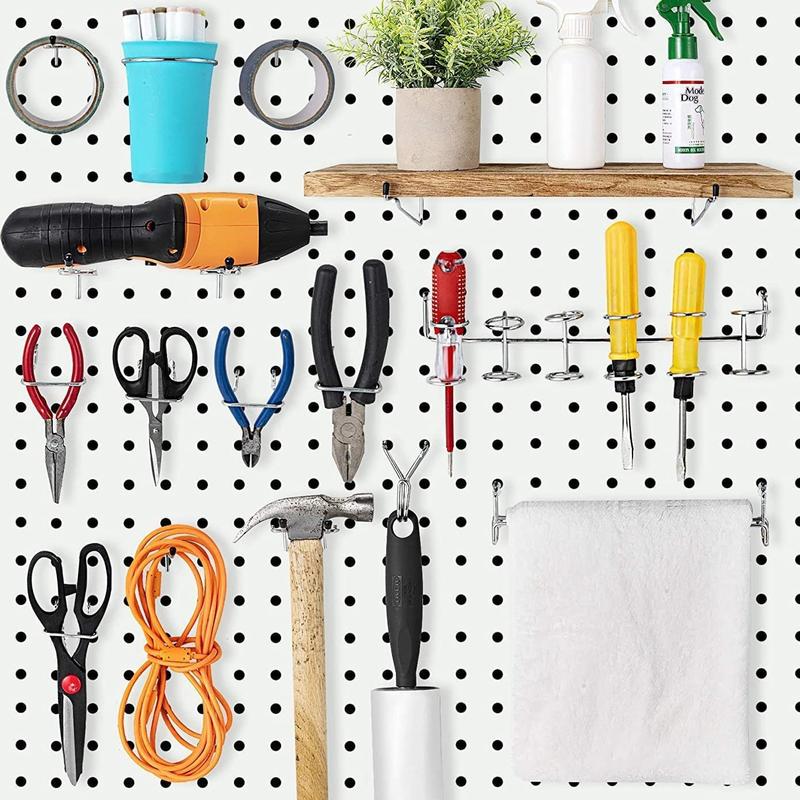 Kit 50 Ganchos para Painel Perfurado Metal 2.5cm