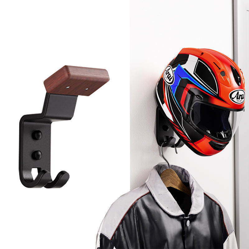 Suporte de Parede para Capacete de Moto e Bonés
