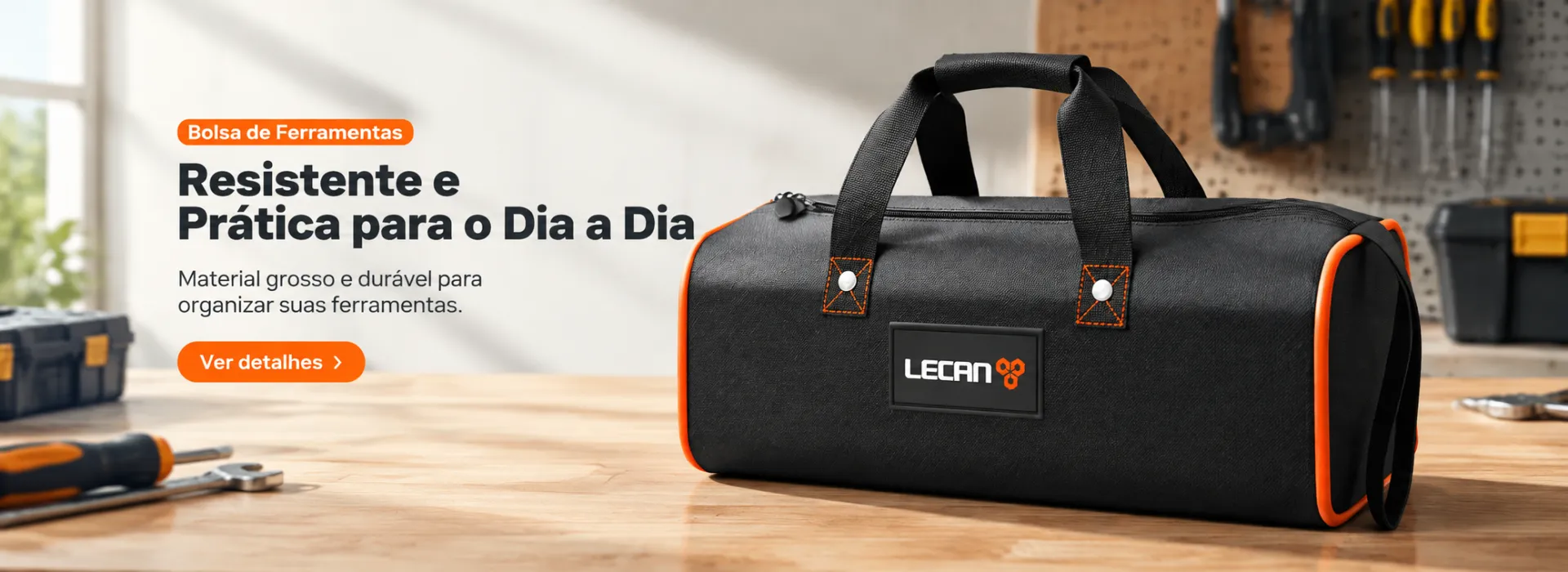 Bolsa de Ferramentas Resistente e Impermeável